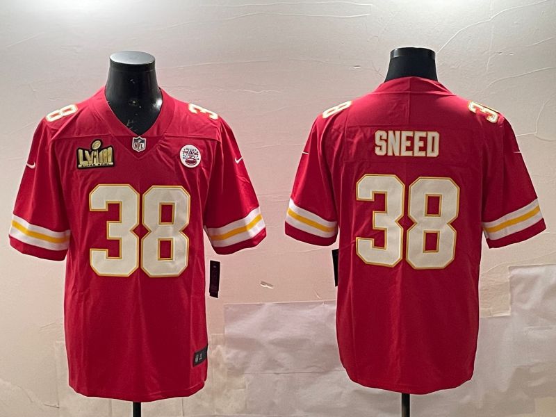 Men Kansas City Chiefs #38 Sneed Red Second generations 2025 Nike Limited NFL Jersey style 3->kansas city chiefs->NFL Jersey